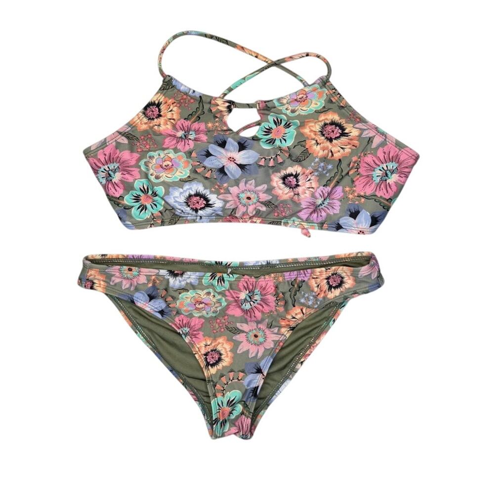 O'Neill Girls' Talitha Floral Swim Set Sz 14